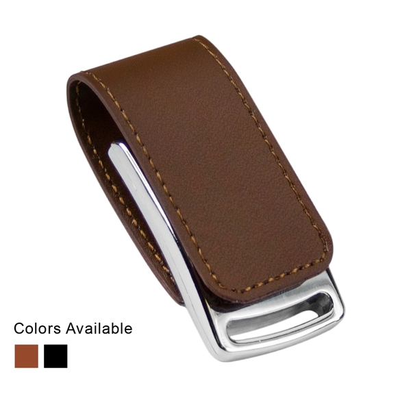 Magnetic Leather USB Flash Drive 3.0 - Magnetic Leather USB Flash Drive 3.0 - Image 0 of 6