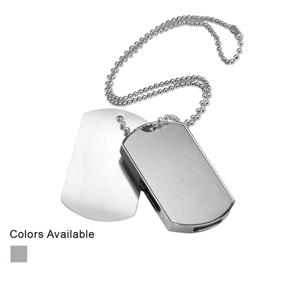 Metal Dog Tag USB Flash Drive 2.0 - Metal Dog Tag USB Flash Drive 2.0 - Image 0 of 1