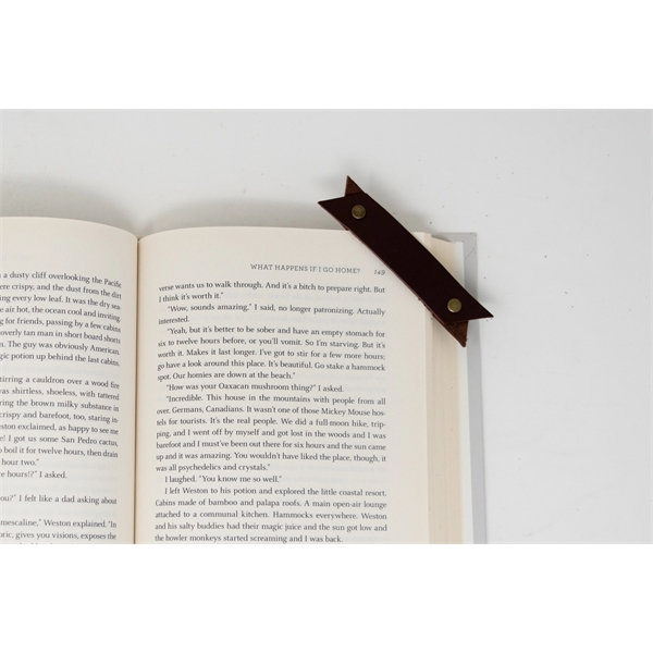 Leather Corner Bookmark. USA Made. Logo or Monogram Availabl - Leather Corner Bookmark. USA Made. Logo or Monogram Availabl - Image 3 of 11