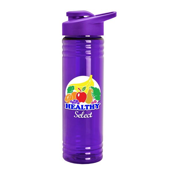 24 oz. Slim Fit Water Bottles with Drink-Thru Lid - Digital - 24 oz. Slim Fit Water Bottles with Drink-Thru Lid - Digital - Image 2 of 16