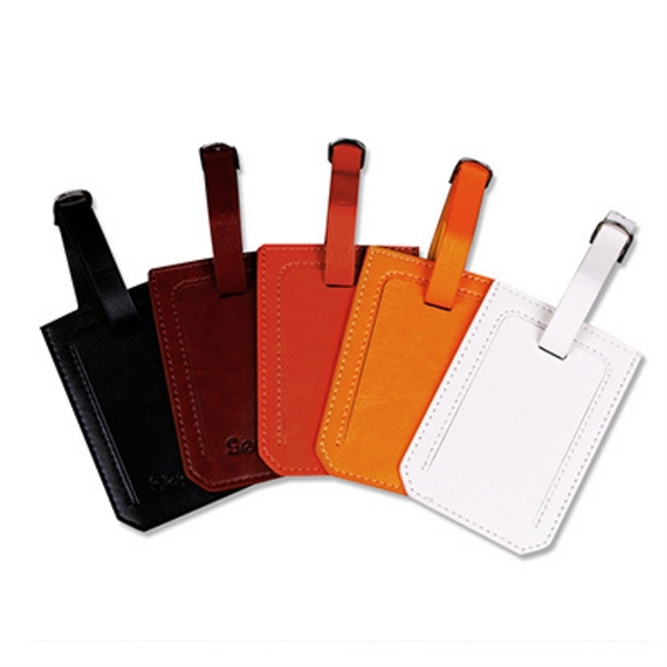 Faux Leather Luggage Bag Case Tags Card Holders - Faux Leather Luggage Bag Case Tags Card Holders - Image 0 of 1