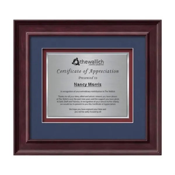 Custom Calder Certificate TexEtch - Mahogany