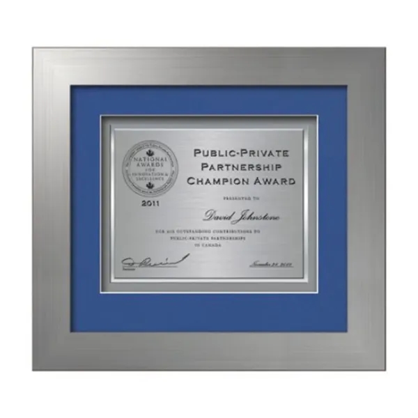 Custom Premier Certificate TexEtch - Silver