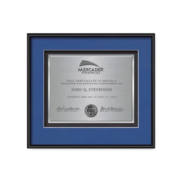 Custom Fenestra Certificate TexEtch - Black