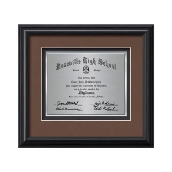 Custom Monarch Certificate TexEtch - Black