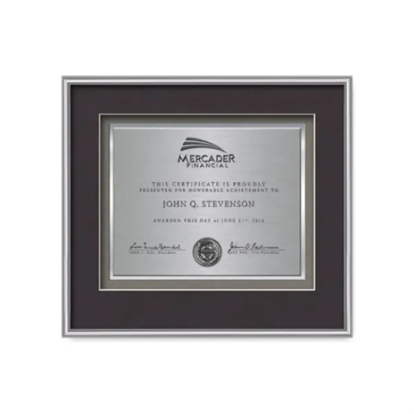 Custom Fenestra Certificate TexEtch - Silver