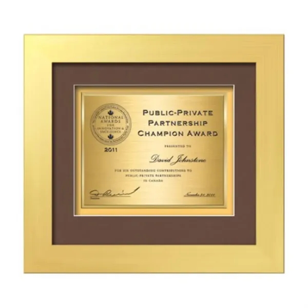 Custom Premier Certificate TexEtch - Gold