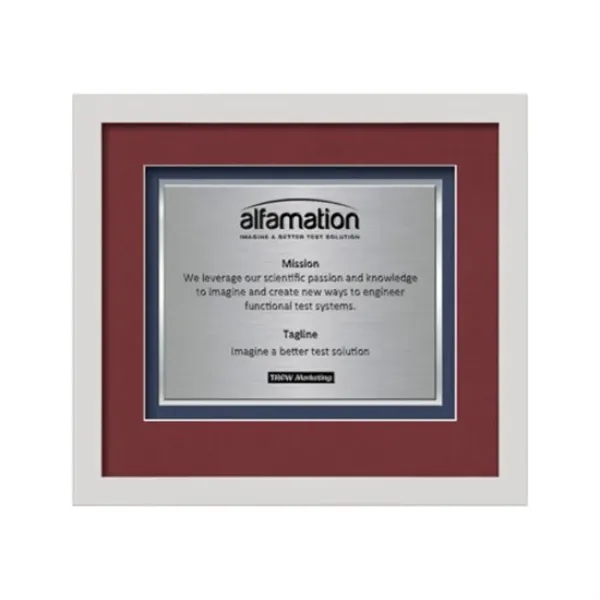 Custom Primrose Certificate TexEtch - White