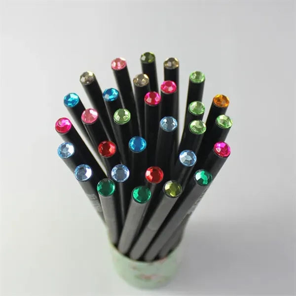Black Wood Pencil With Diamond - Black Wood Pencil With Diamond - Image 0 of 3