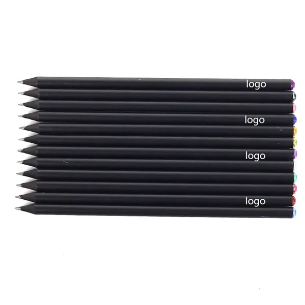 Black Wood Pencil With Diamond - Black Wood Pencil With Diamond - Image 2 of 3