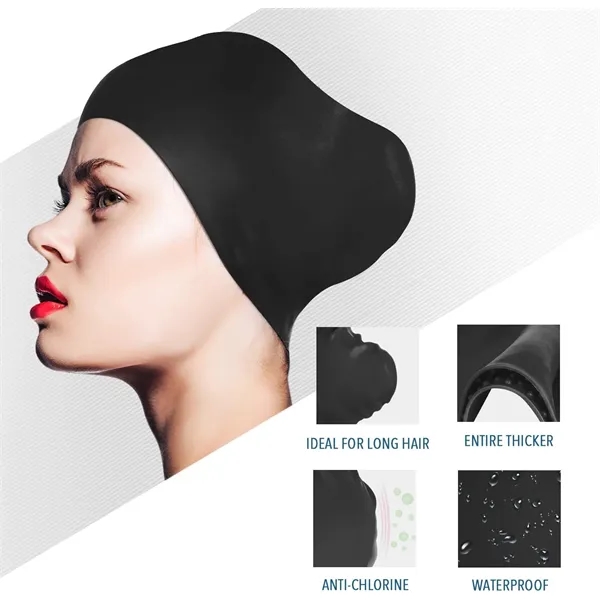 Latex Silicone Swim Cap - Latex Silicone Swim Cap - Image 3 of 4