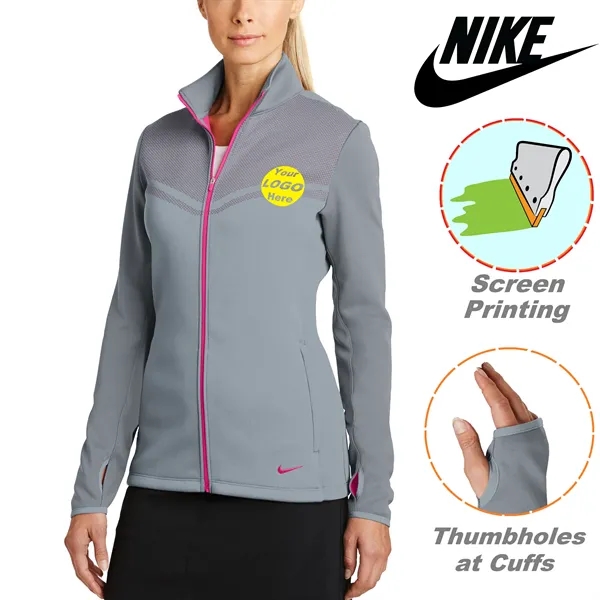 Nike Ladies Therma-FIT Hypervis Full-Zip Jacket 10.2 oz. - Nike Ladies Therma-FIT Hypervis Full-Zip Jacket 10.2 oz. - Image 0 of 13