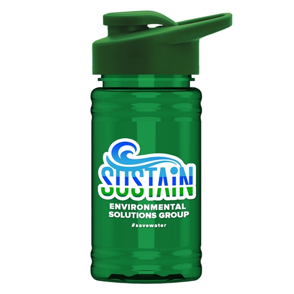 UpCycle - Mini 16 oz. rPet Sports Bottle with Drink Thru Lid - UpCycle - Mini 16 oz. rPet Sports Bottle with Drink Thru Lid - Image 1 of 16