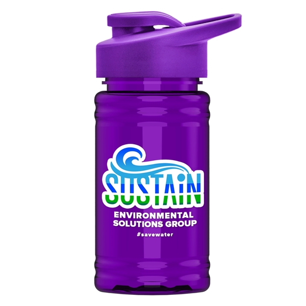 UpCycle - Mini 16 oz. rPet Sports Bottle with Drink Thru Lid - UpCycle - Mini 16 oz. rPet Sports Bottle with Drink Thru Lid - Image 4 of 16