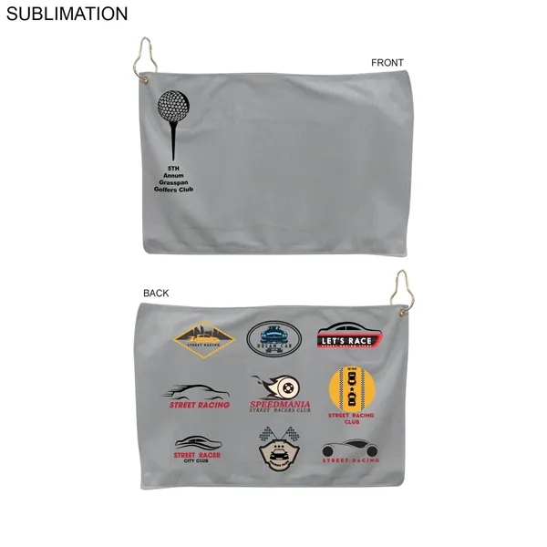Colored Microfiber Dri-Lite Terry Golf Towel, 12x18
