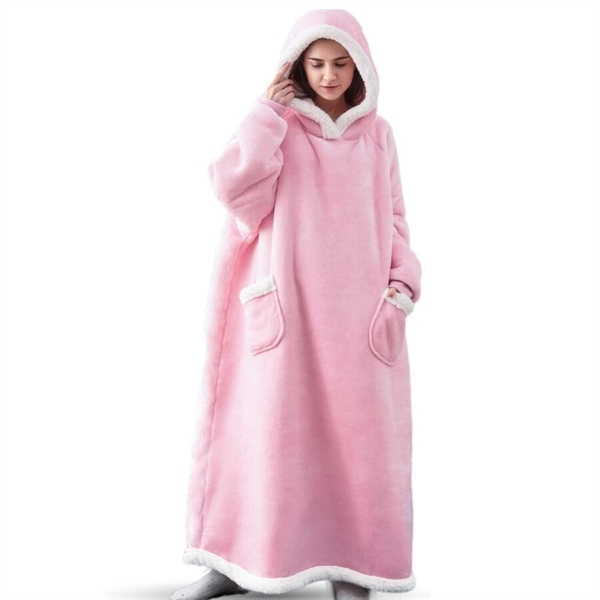 Oversized  Wearable Blanket Hoodie for Women Men - Oversized  Wearable Blanket Hoodie for Women Men - Image 1 of 7