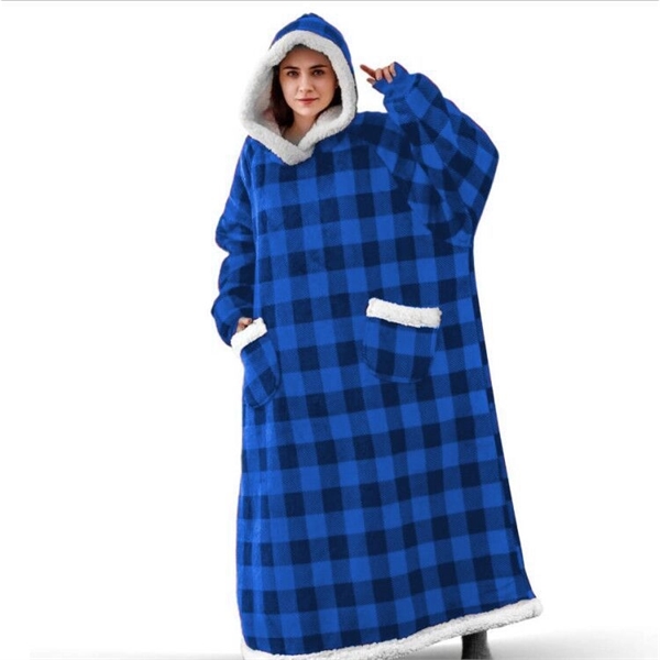 Oversized  Wearable Blanket Hoodie for Women Men - Oversized  Wearable Blanket Hoodie for Women Men - Image 7 of 7