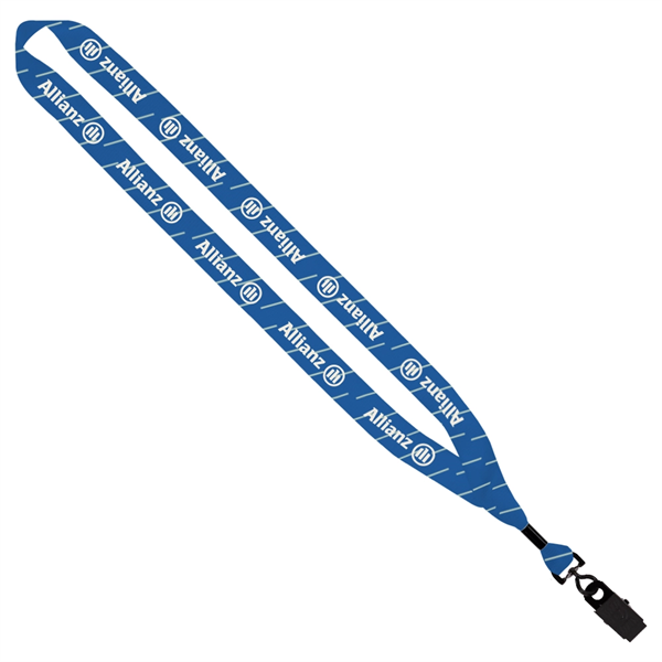 3/4" Dye-Sublimated Lanyard with Metal Crimp and Bulld - 3/4" Dye-Sublimated Lanyard with Metal Crimp and Bulld - Image 0 of 0