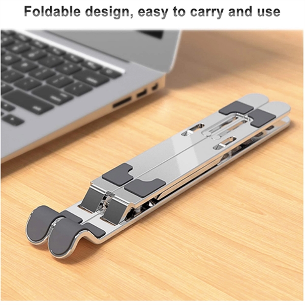 Adjustable Portable Aluminum Notebook Laptop Stand Bracket - Adjustable Portable Aluminum Notebook Laptop Stand Bracket - Image 3 of 5