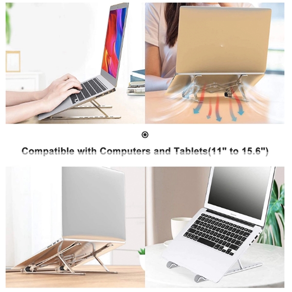 Adjustable Portable Aluminum Notebook Laptop Stand Bracket - Adjustable Portable Aluminum Notebook Laptop Stand Bracket - Image 5 of 5