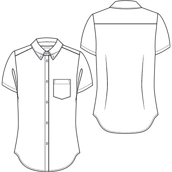 Classroom Uniforms - Girls' Short Sleeve Oxford Shirt - Classroom Uniforms - Girls' Short Sleeve Oxford Shirt - Image 0 of 2