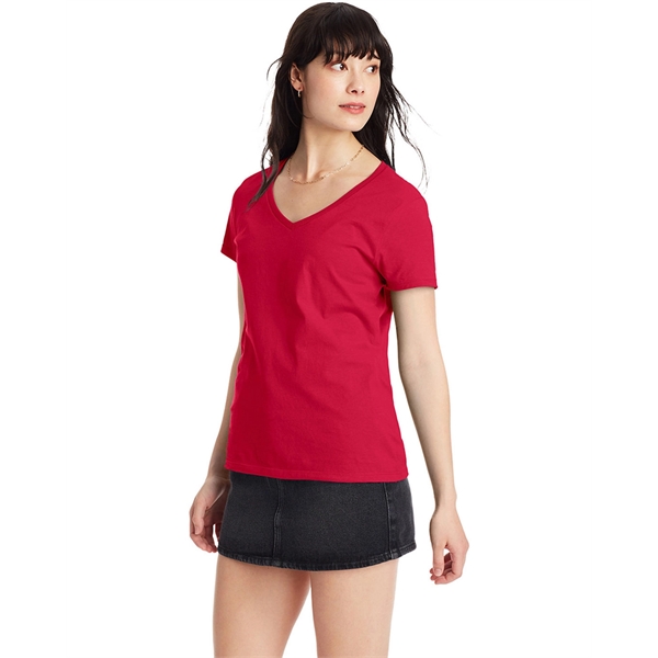 Hanes Ladies' Perfect-T V-Neck T-Shirt - Hanes Ladies' Perfect-T V-Neck T-Shirt - Image 75 of 156