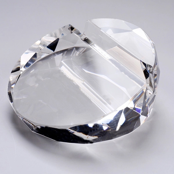 Round Crystal Paperweight Card Holder - Round Crystal Paperweight Card Holder - Image 3 of 6