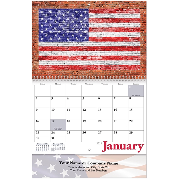 Wall Calendars - Spiral - America | Plum Grove