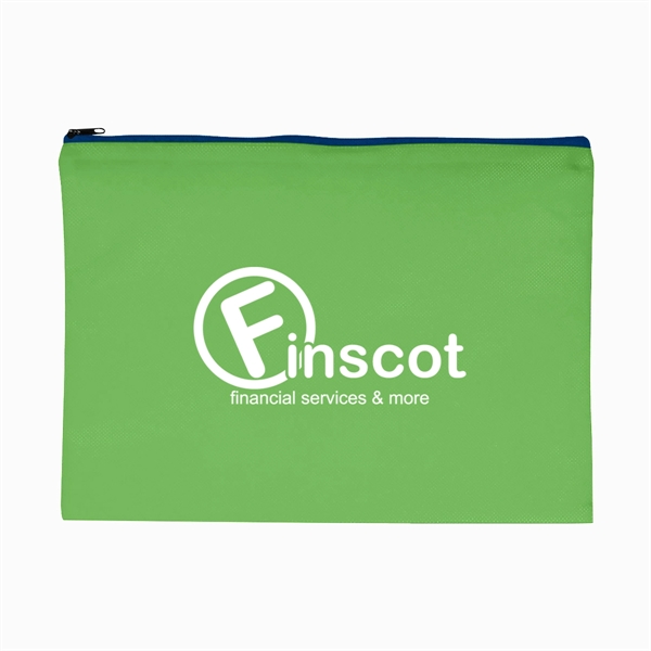 Non-Woven Document Sleeve With Zipper - Non-Woven Document Sleeve With Zipper - Image 2 of 12