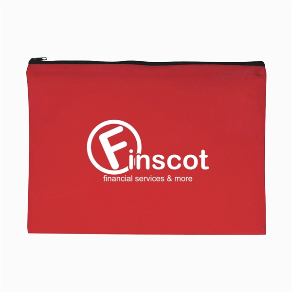 Non-Woven Document Sleeve With Zipper - Non-Woven Document Sleeve With Zipper - Image 3 of 12