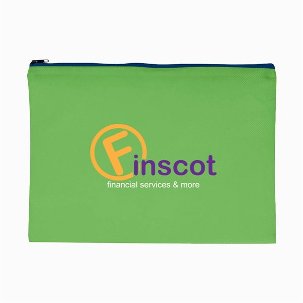 Non-Woven Document Sleeve With Zipper - Non-Woven Document Sleeve With Zipper - Image 6 of 12