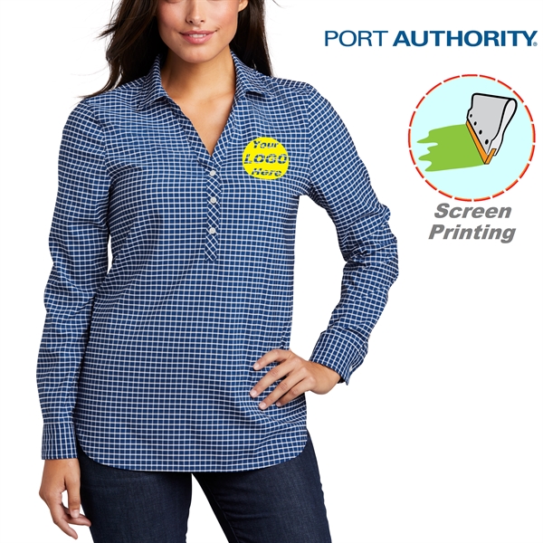 Port Authority Ladies City Stretch Tunic 3.7 oz Custom Shirt - Port Authority Ladies City Stretch Tunic 3.7 oz Custom Shirt - Image 1 of 21