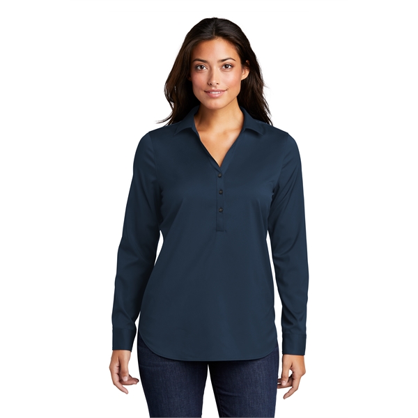 Port Authority Ladies City Stretch Tunic 3.7 oz Custom Shirt - Port Authority Ladies City Stretch Tunic 3.7 oz Custom Shirt - Image 13 of 21