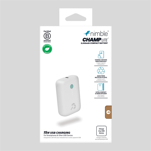 Nimble Champ Lite Portable Charge 5K - 5,200mAh - Nimble Champ Lite Portable Charge 5K - 5,200mAh - Image 18 of 19