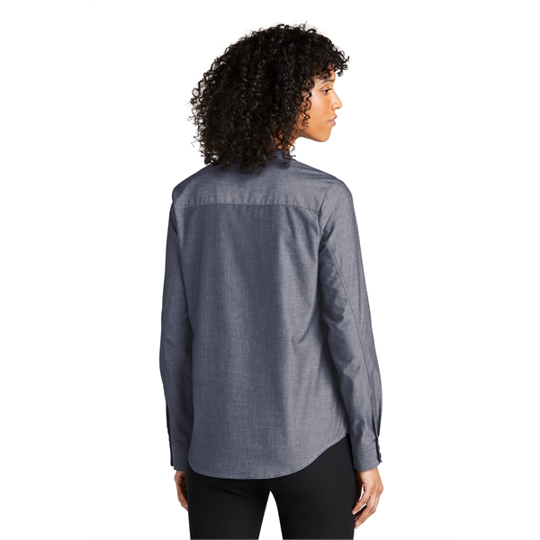 Port Authority Ladies Long Sleeve Chambray Easy Care Shirts - Port Authority Ladies Long Sleeve Chambray Easy Care Shirts - Image 2 of 13