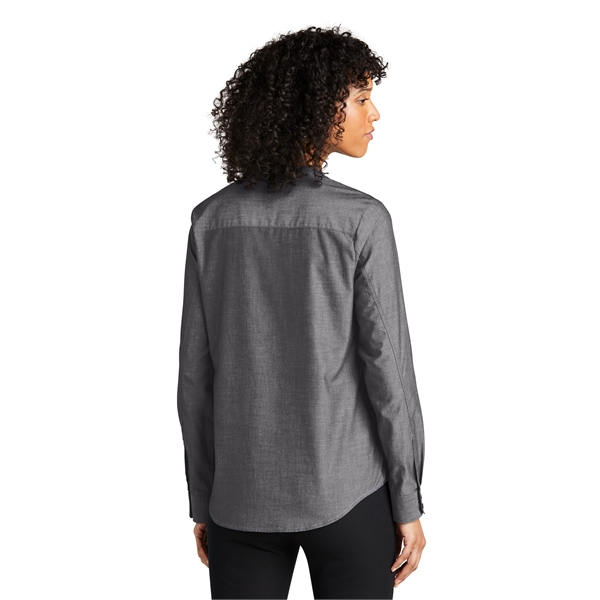 Port Authority Ladies Long Sleeve Chambray Easy Care Shirts - Port Authority Ladies Long Sleeve Chambray Easy Care Shirts - Image 11 of 13