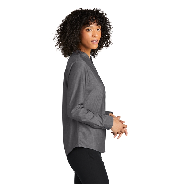 Port Authority Ladies Long Sleeve Chambray Easy Care Shirts - Port Authority Ladies Long Sleeve Chambray Easy Care Shirts - Image 13 of 13