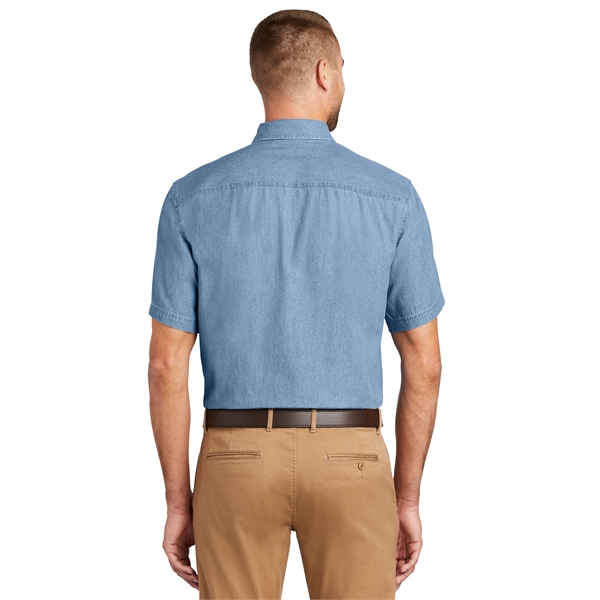 Port & Company - Short Sleeve Value Denim Shirts w/ 6.5 oz. - Port & Company - Short Sleeve Value Denim Shirts w/ 6.5 oz. - Image 1 of 8