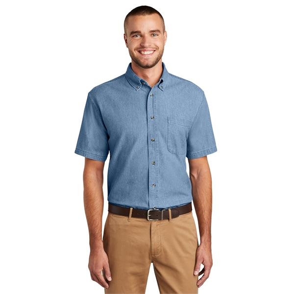 Port & Company - Short Sleeve Value Denim Shirts w/ 6.5 oz. - Port & Company - Short Sleeve Value Denim Shirts w/ 6.5 oz. - Image 2 of 8