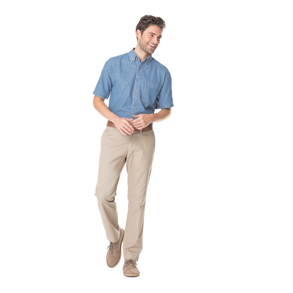 Port & Company - Short Sleeve Value Denim Shirts w/ 6.5 oz. - Port & Company - Short Sleeve Value Denim Shirts w/ 6.5 oz. - Image 3 of 8