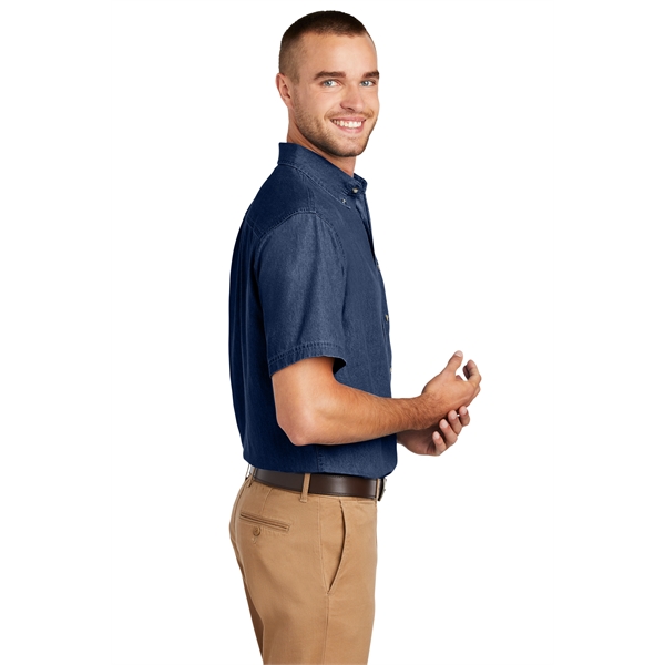 Port & Company - Short Sleeve Value Denim Shirts w/ 6.5 oz. - Port & Company - Short Sleeve Value Denim Shirts w/ 6.5 oz. - Image 8 of 8