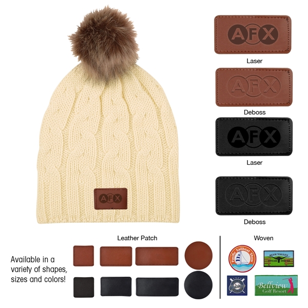 Cameron Cable Knit Pom Beanie - Cameron Cable Knit Pom Beanie - Image 9 of 9