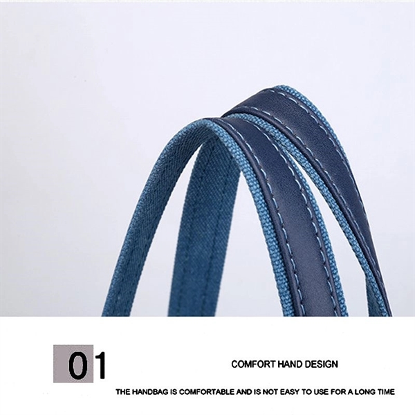 Women Tote Canvas BigCapacity Daily Shoulder bag - Women Tote Canvas BigCapacity Daily Shoulder bag - Image 5 of 18