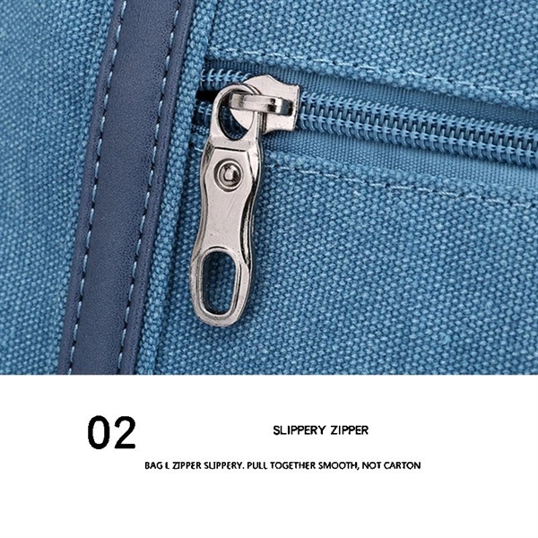 Women Tote Canvas BigCapacity Daily Shoulder bag - Women Tote Canvas BigCapacity Daily Shoulder bag - Image 6 of 18