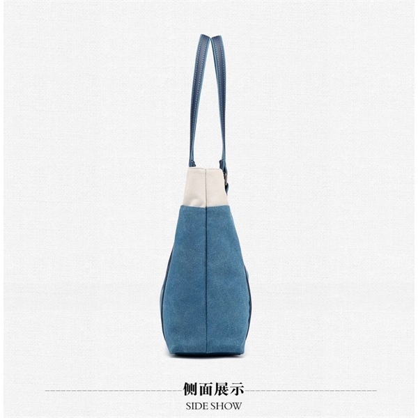 Women Tote Canvas BigCapacity Daily Shoulder bag - Women Tote Canvas BigCapacity Daily Shoulder bag - Image 12 of 18