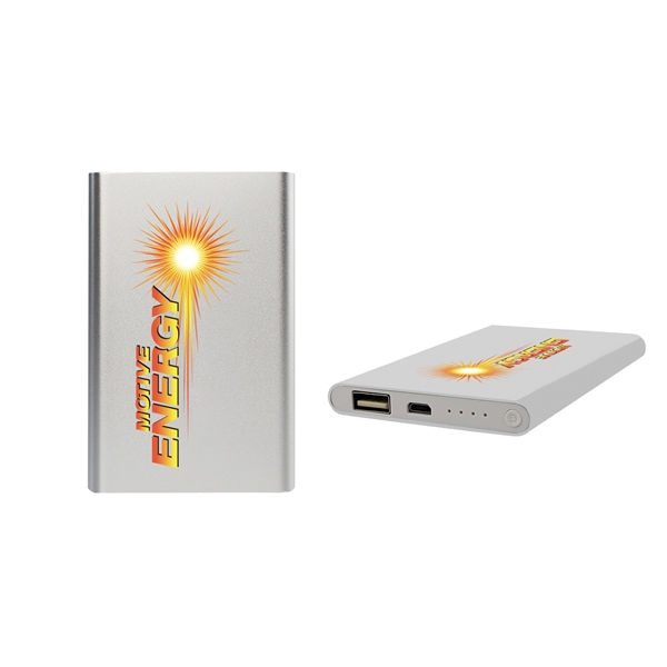 Aluminum Slim 4000 mAh Power Bank Charger - Aluminum Slim 4000 mAh Power Bank Charger - Image 1 of 3