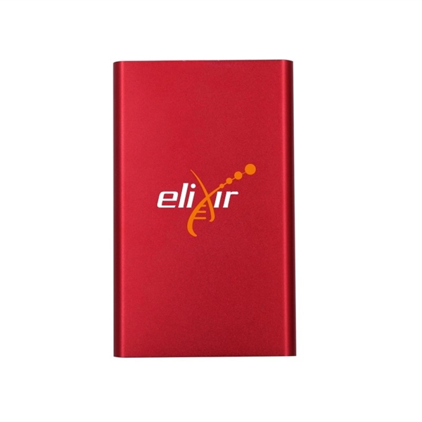 Aluminum Slim 4000 mAh Power Bank Charger - Aluminum Slim 4000 mAh Power Bank Charger - Image 2 of 3