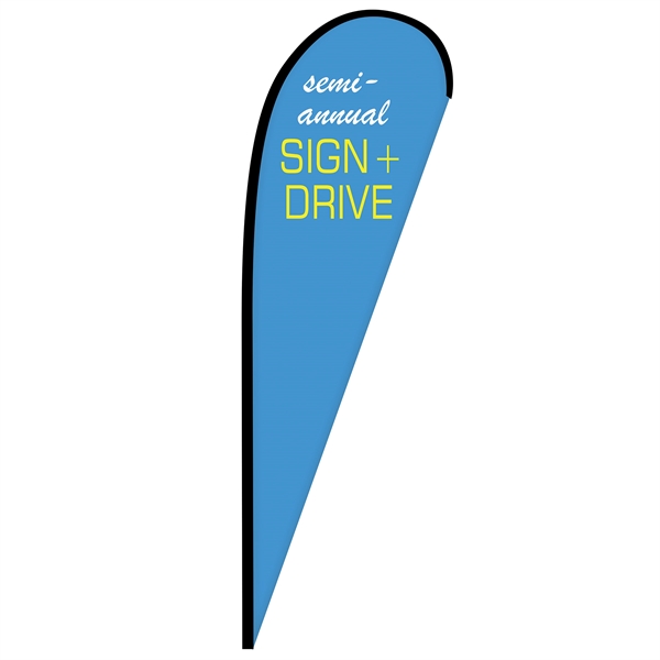 10' Digitally Printed Single Reverse Teardrop Banner - 10' Digitally Printed Single Reverse Teardrop Banner - Image 0 of 9