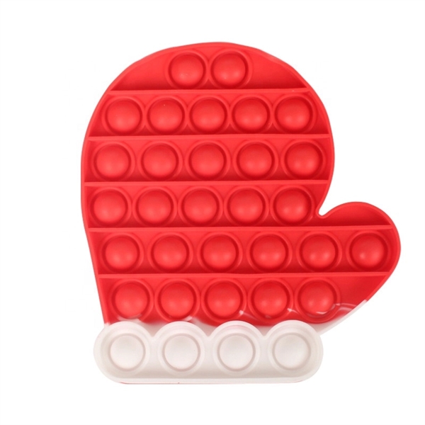 Santa Glove Pop It Fidget Toy - Optional Full-Color - Santa Glove Pop It Fidget Toy - Optional Full-Color - Image 2 of 3