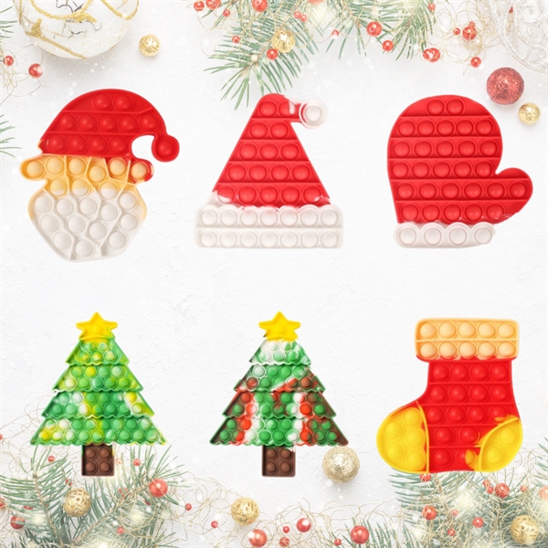 Santa Glove Pop It Fidget Toy - Optional Full-Color - Santa Glove Pop It Fidget Toy - Optional Full-Color - Image 3 of 3